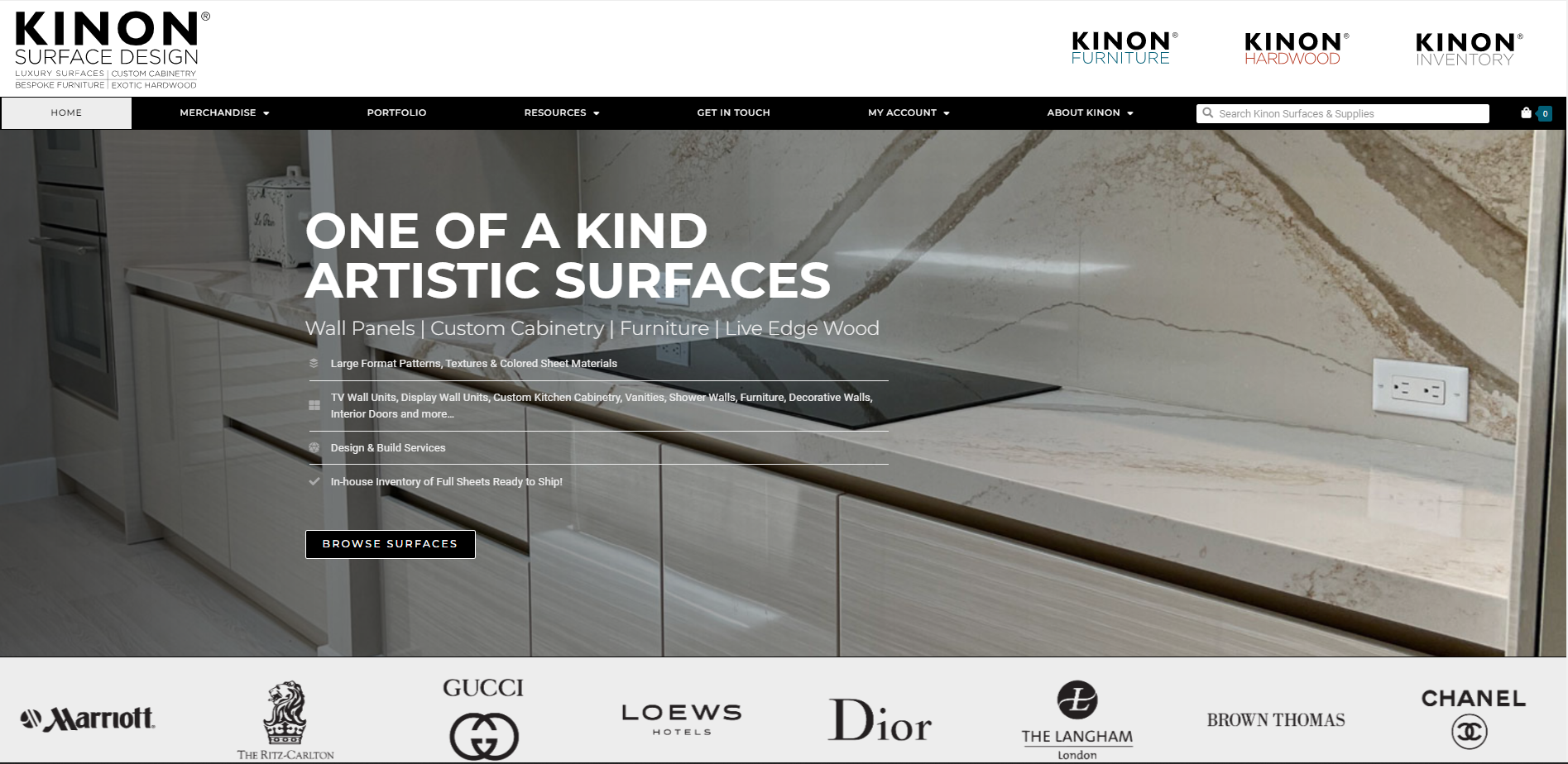 Kinon Website Design